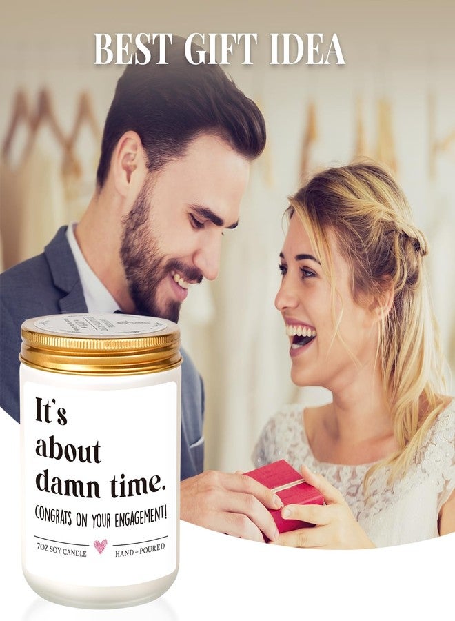 Hakumata Engagement Gifts for Couples, Engagement Gifts for Women, Her, Couples Newly Engaged, Bride to Be, Engagements Party Decorations Gift, Fiance Gift for Women, Just Engaged Lavender Scented Candle 7oz - Image 2